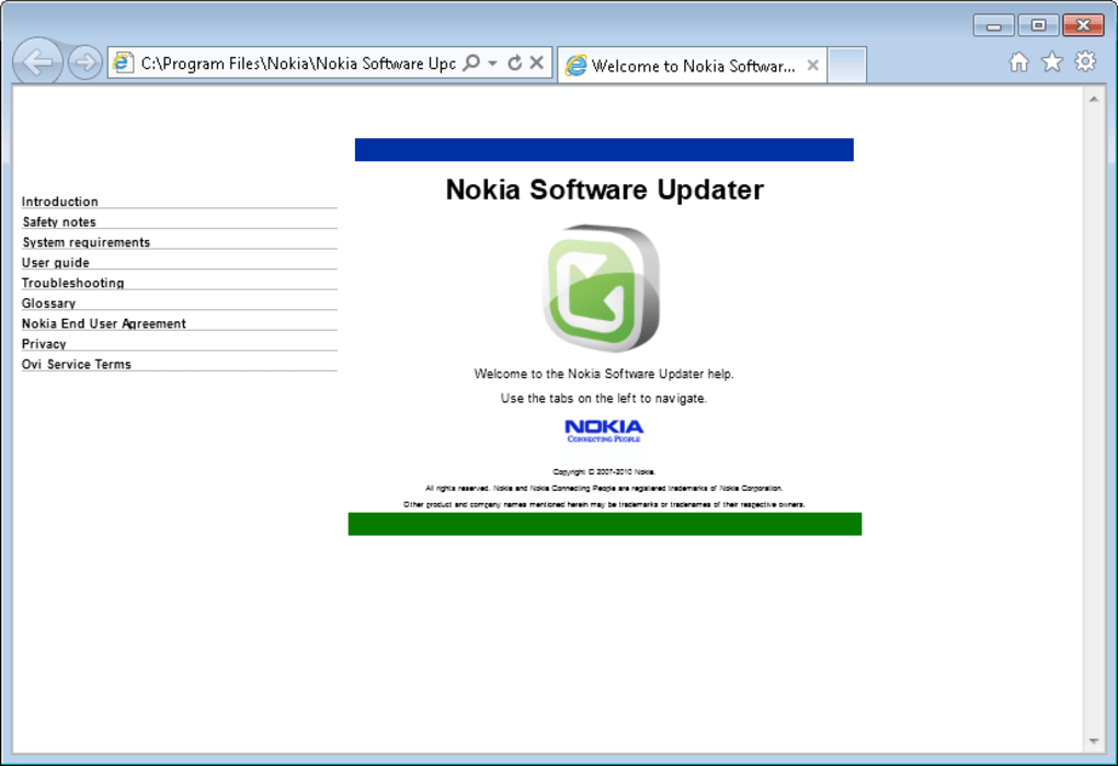 Nokia software updater not connecting to internet